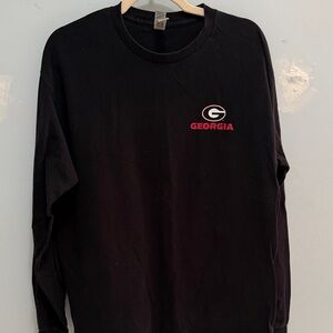 University of Georgia Black Long Sleeve Georgia Tee